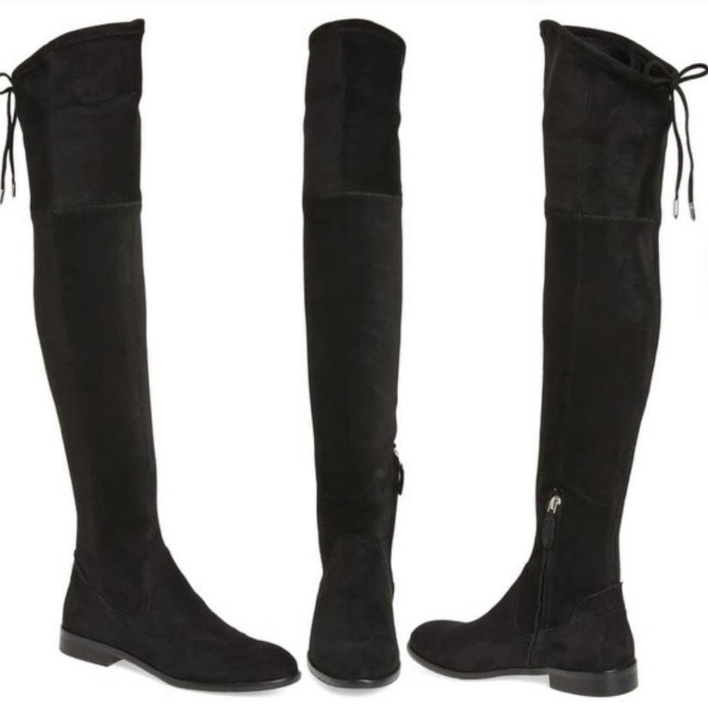Dolce Vita Neely Black Suede Over the Knee Boots